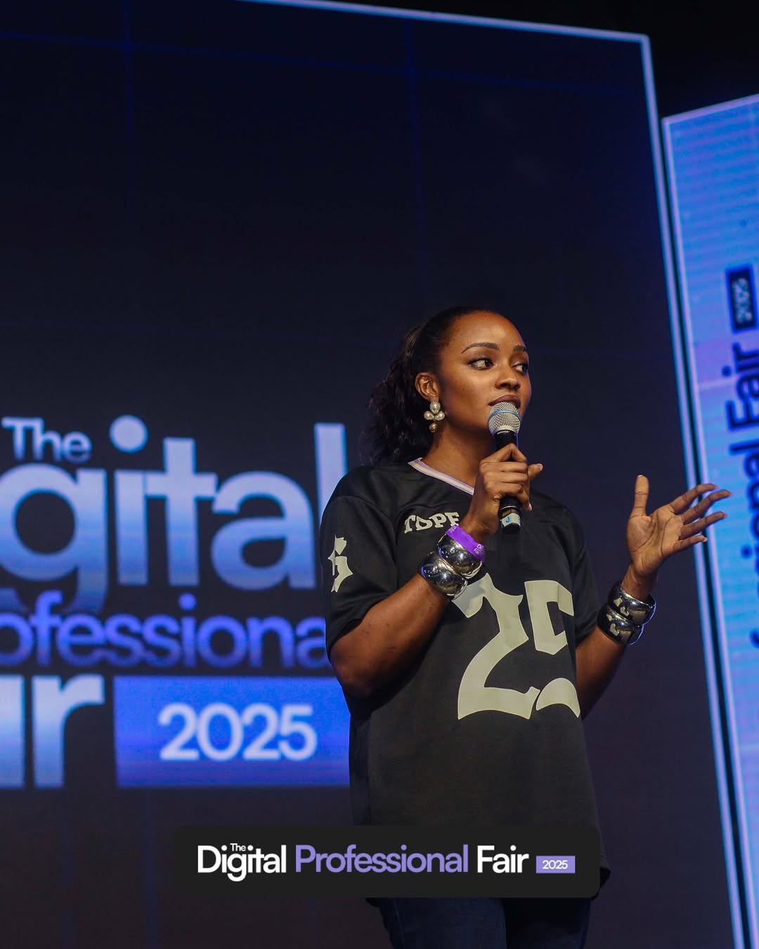 Tutu Adetunmbi speaking at DPF 2025